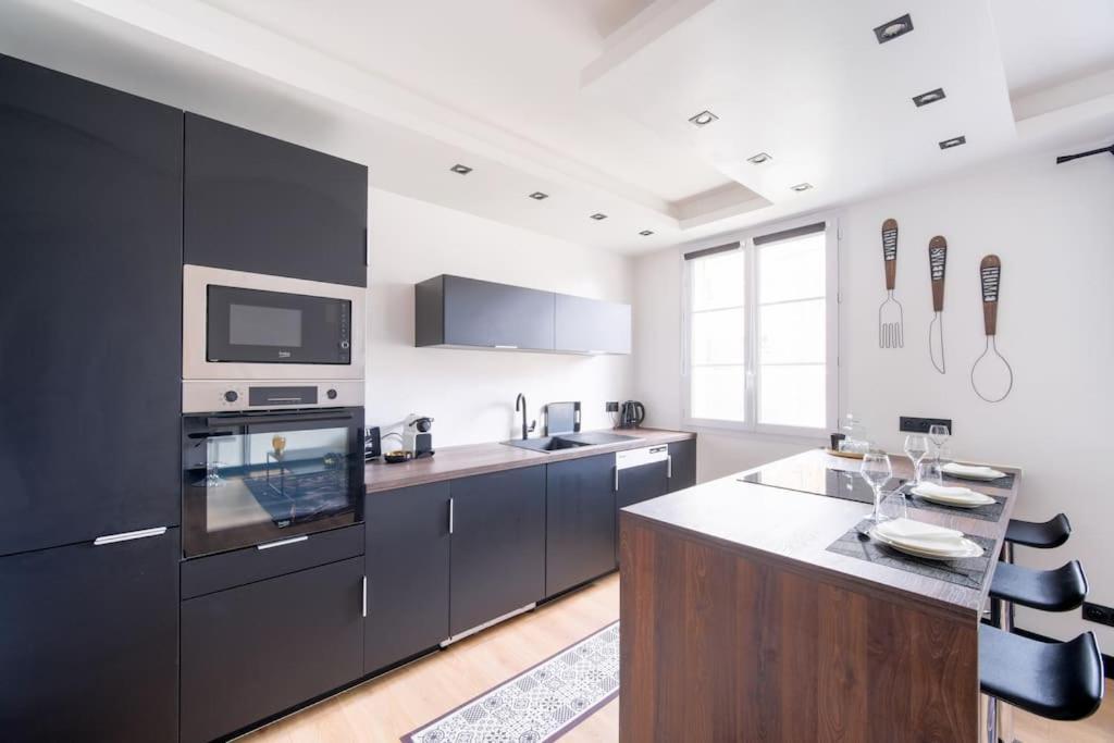 Le Black & White - 10 Min Orly, 3 Min Gare Juvisy Apartment Athis Mons Bagian luar foto