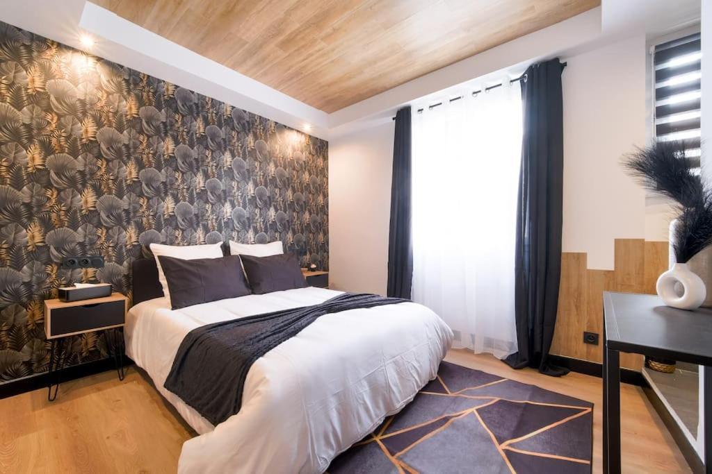Le Black & White - 10 Min Orly, 3 Min Gare Juvisy Apartment Athis Mons Bagian luar foto