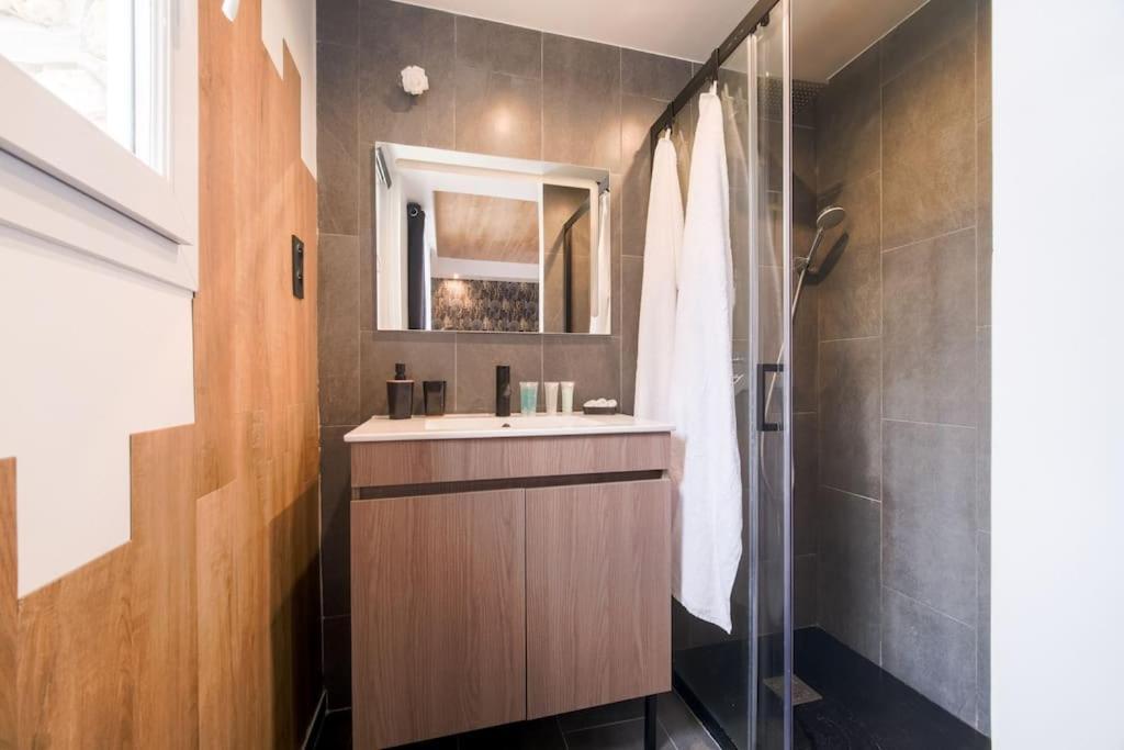 Le Black & White - 10 Min Orly, 3 Min Gare Juvisy Apartment Athis Mons Bagian luar foto